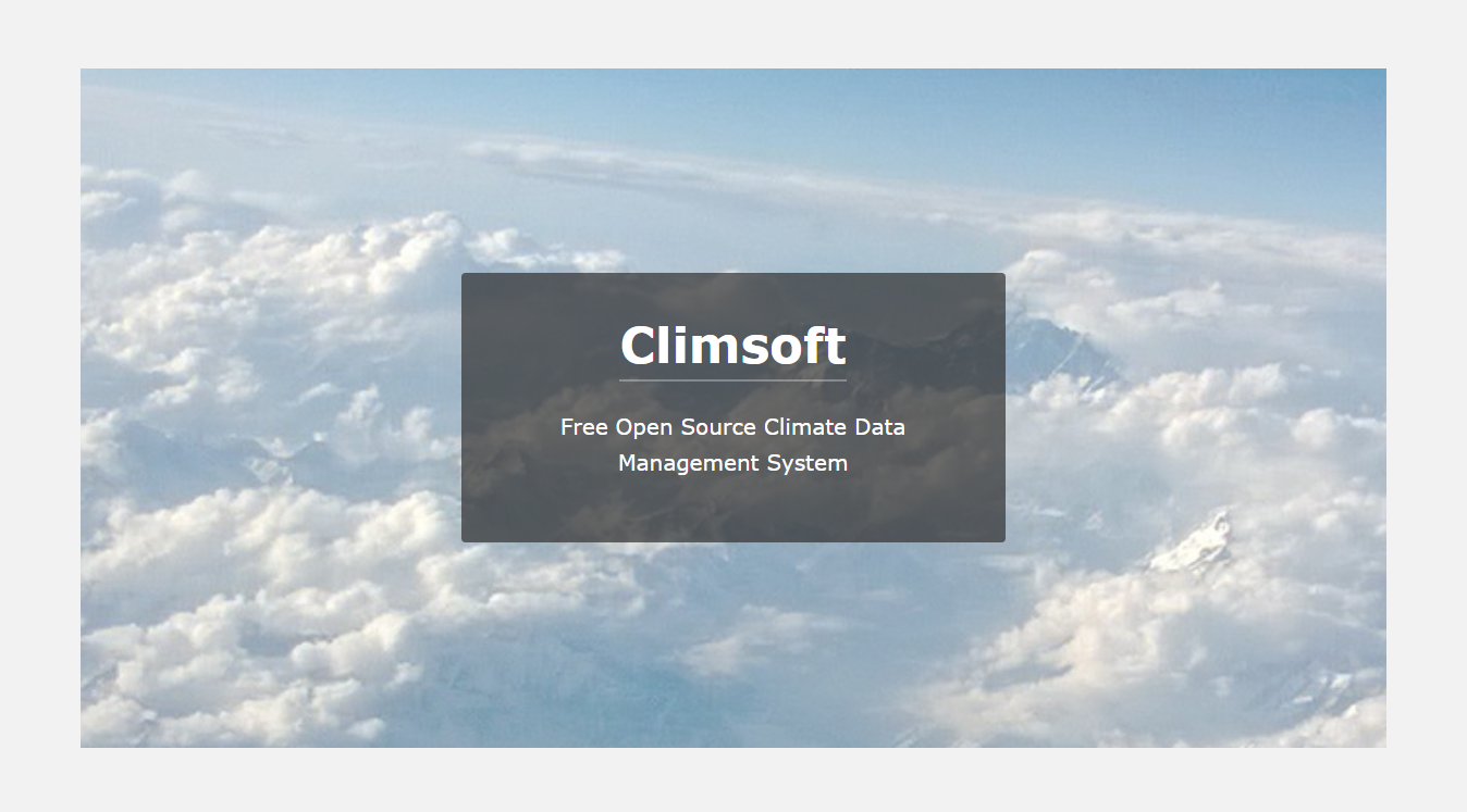 Introduction to Climate Data Management System (CDMS) : Climsoft